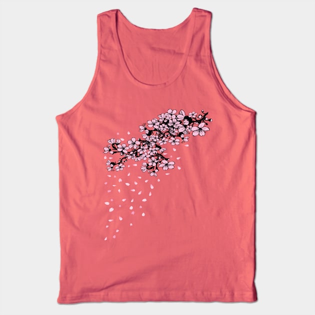 Sakura Cherry blossom Tank Top by CindyS